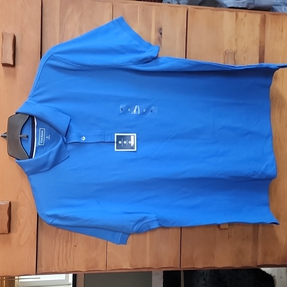 Club Room: Performance Stretch Polo, Palace Blue (color), Men's xl